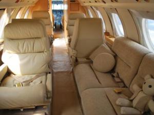 Grownups in the front.